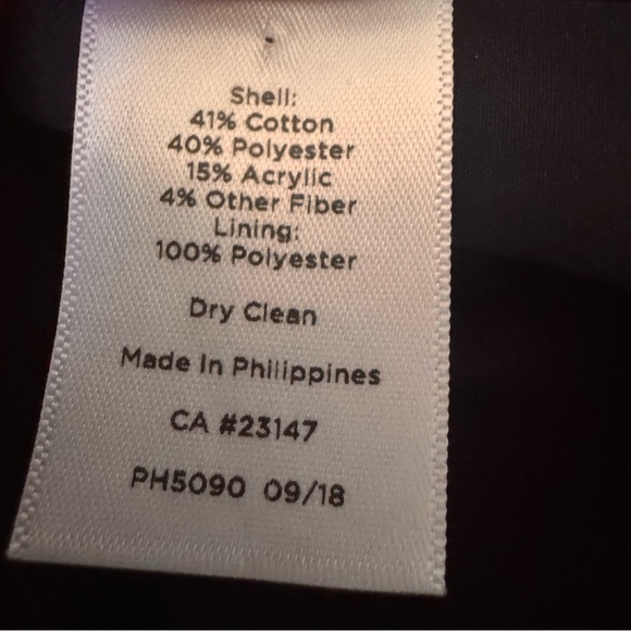 Talbots Boucle Wrap Skirt Silver Buttons Navy Red White Textured Size 14 - Picture 12 of 14